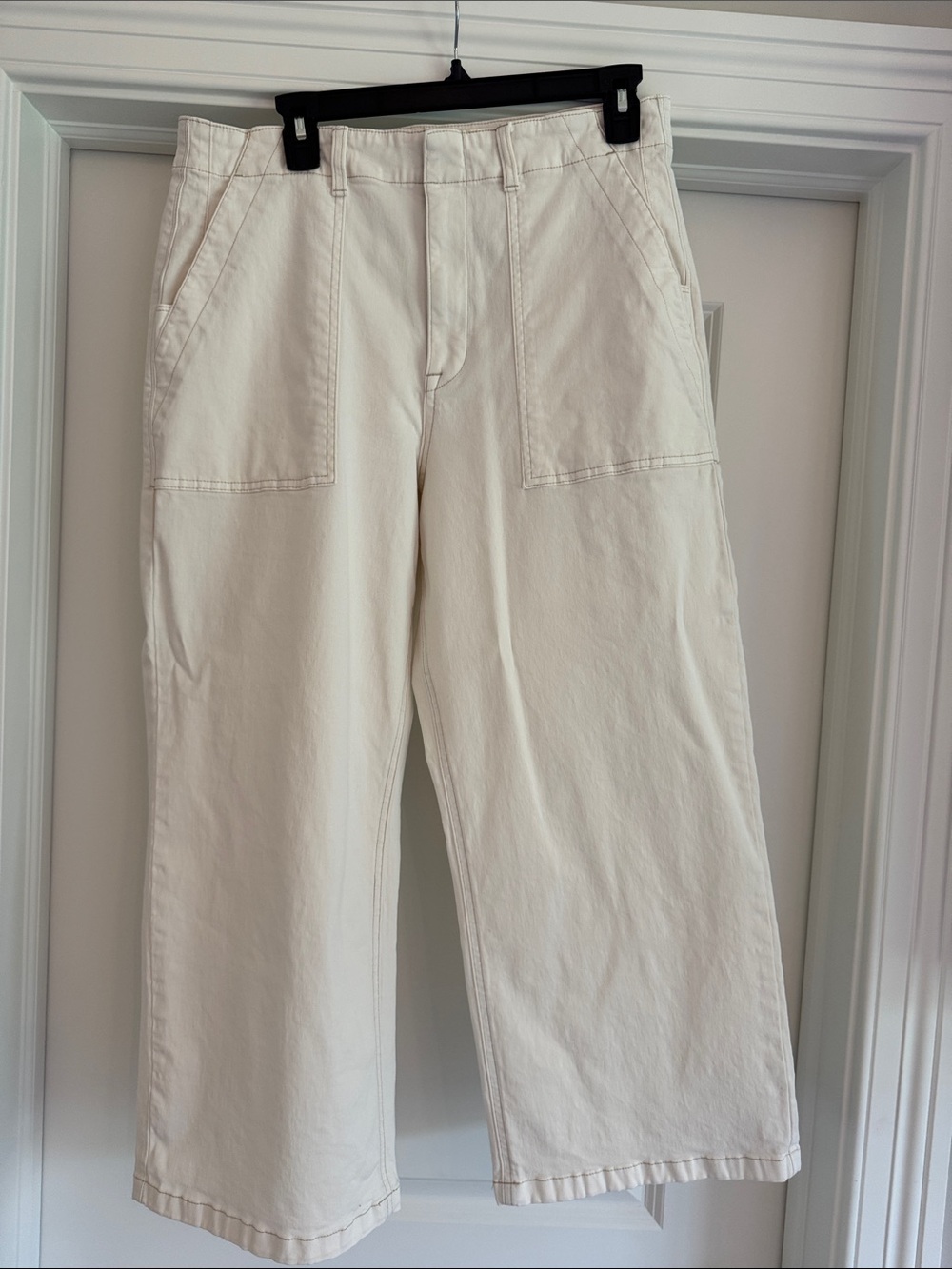 Pistola Sophie Stretch Cotton Ankle-Cropped Wide-Leg Pants
